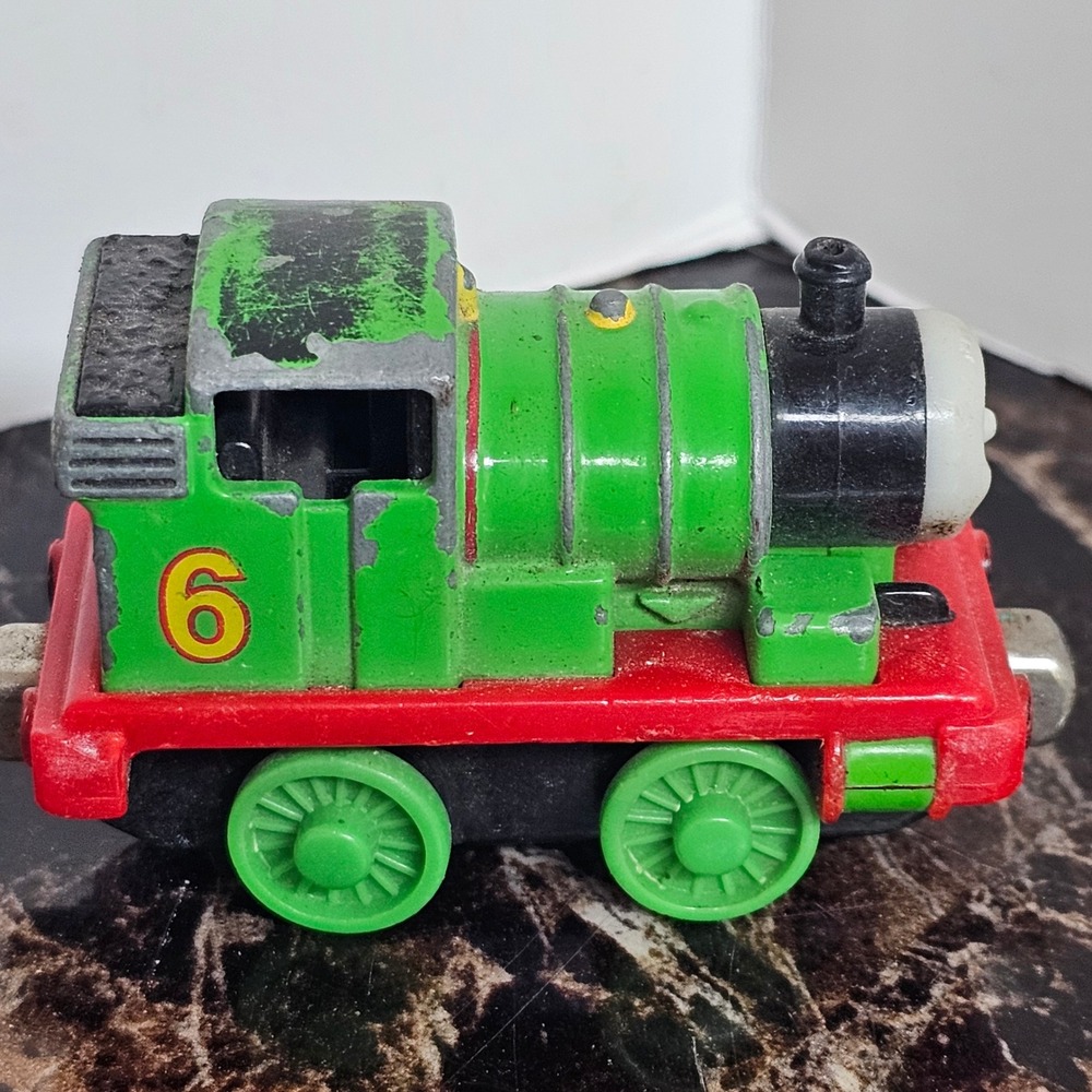 Thomas & Friends Take Along Percy Train Diecast Metal 2002 Learning Curve Green6